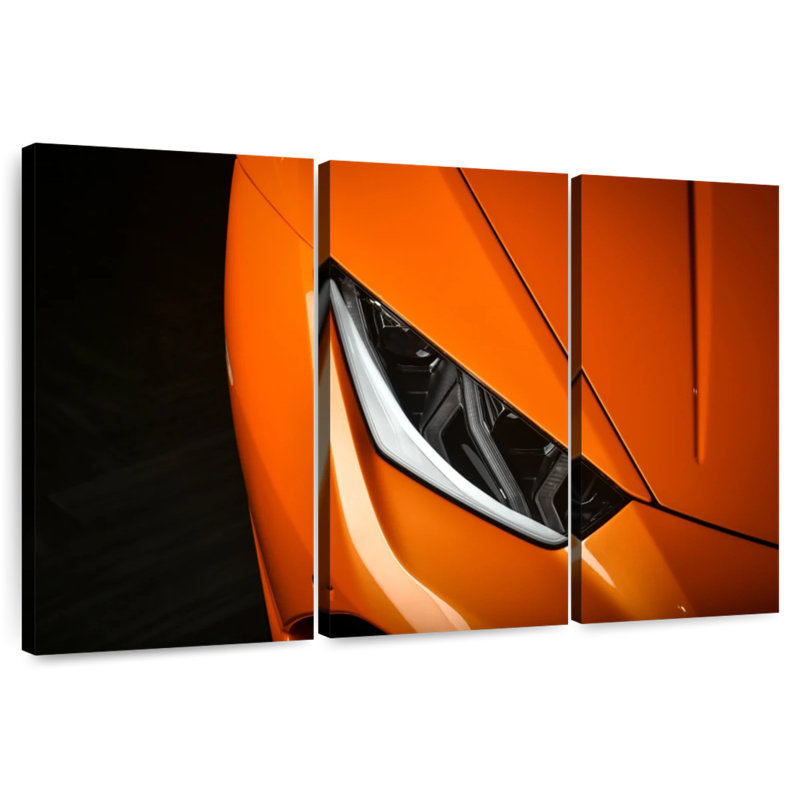 Mehar Car Headlights Close Up, 24" H x 38" W