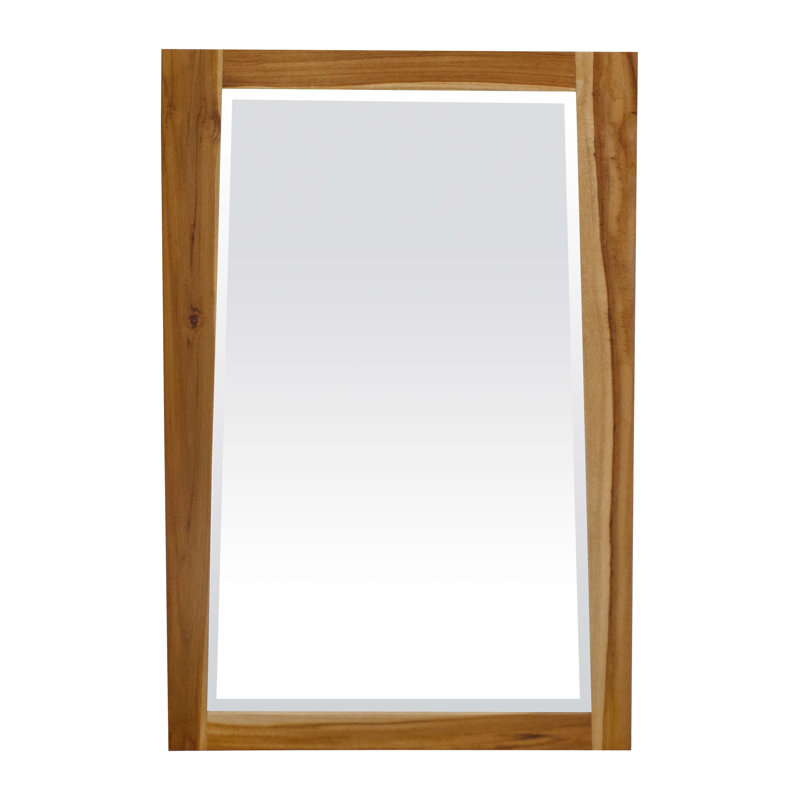 Miroir de salle de bain EcoDecor, H 35 po x l 24 po, Brun