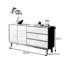 Buffet antique en bois massif