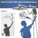 High Pressure Rainfall Shower Head With Handheld Spray Combo, 3+1 Settings, Built-In Power Wash, Height And Angle Adjustable, Easy Installation