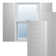 True Fit PVC Horizontal Slat Framed Modern Style Fixed Mount Shutters