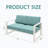 Abhilasha 52'' Wide Aluminum Loveseat with Cushions-843548922