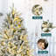 Sapin de Noël enneigé blanc pré-éclairé-1524881714