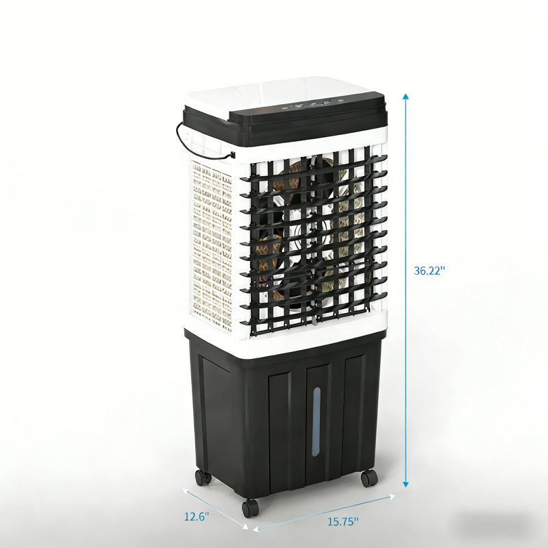 Refroidisseur par évaporation portatif 2953 CFM - noir