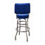 Retro Home Double Ring Upholstered Swivel Bar Stool with Back-10955880