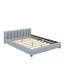 Lit plateforme tapissier grand et simple TG, lit mère et enfant, similicuir-162109231