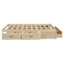 Lit plateforme double avec 6 tiroirs de rangement, naturel antique-603941735-603941658