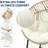 Oversized Wicker Rocking Egg Chair,  with Extra-Soft Pillow and Thick Cushion