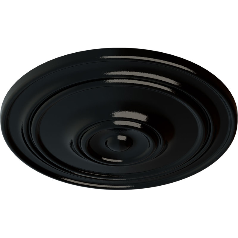 Médaillon de plafond classique Endurathane, 21 7/8 po x P 2 3/8 po (pour auvents jusqu'à 5 1/2 po), Perle noire