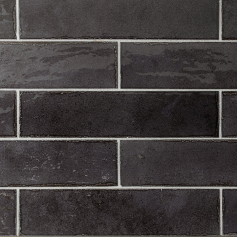 Tribella | 2.5" X 10" Porcelain Wall Tile, Basalt