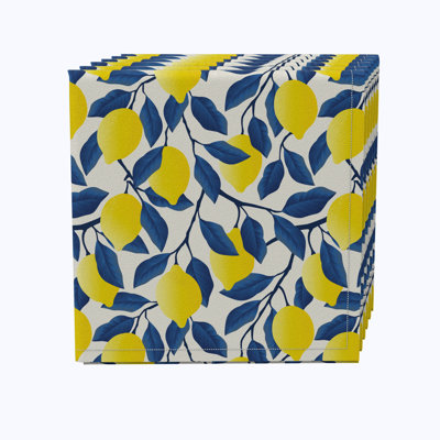 100% Cotton Floral Square Napkin