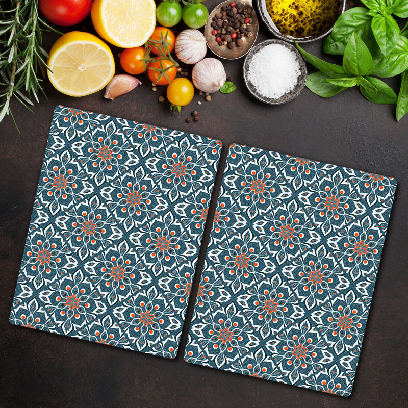 Arick Tempered Glass Chopping Board, 52cm x 30cm