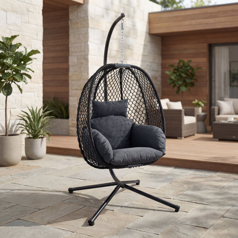 Porch Swing, Black/Black