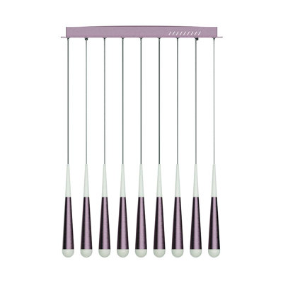 Luminaire suspendu linéaire à DEL 16 lumières pour îlot de cuisine Aed