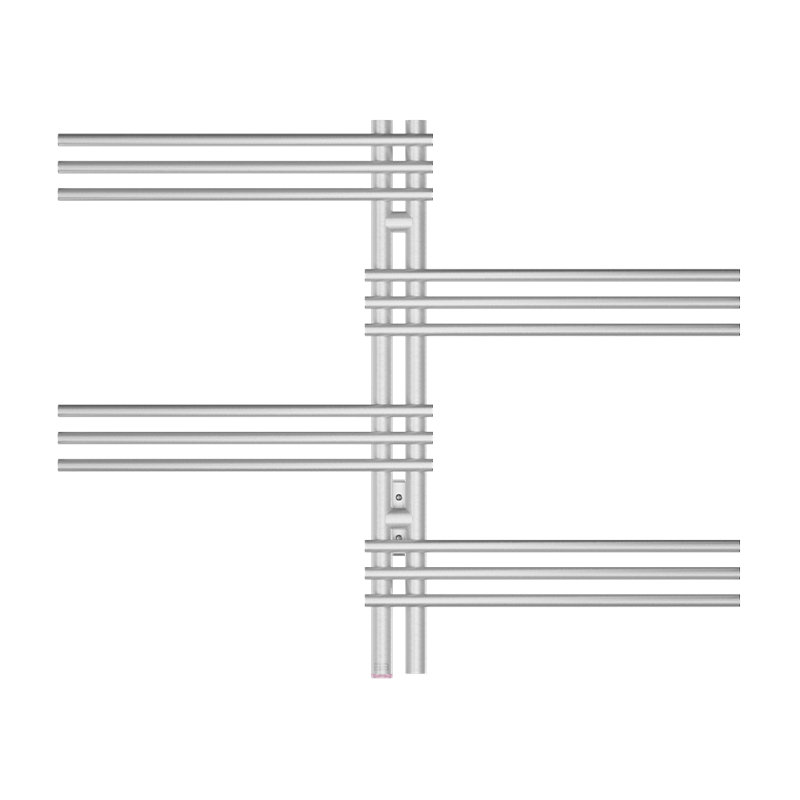 Porte-serviettes mural chauffant 39,5 po Loft Duo 12 Bar PTS, Acier inoxydable brossé