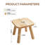 Solid Wood Accent Stool-249254497