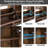 Shoe Storage Cabinet with 2 Flip Drawers, Shoe Organizer Rack with Adjustable Side Cabinet-382677462