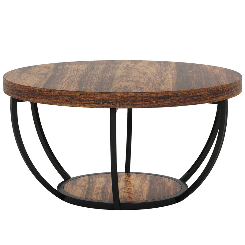 Round Coffee Table, Brown