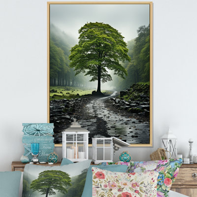 «Green Trees Mute Treescape», reproduction d'art sur toile