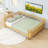 Multifunctional Wooden Platform Bed with Removable Rails-261253259-261253257