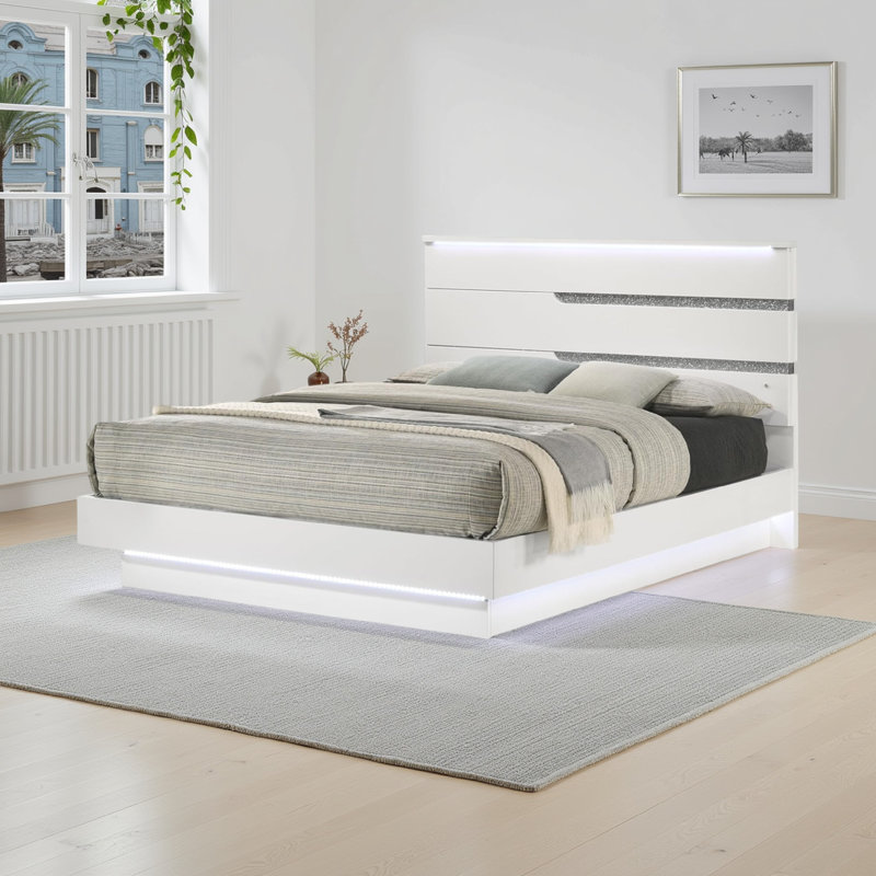 Saihan Upholstered Platform Bed, Queen