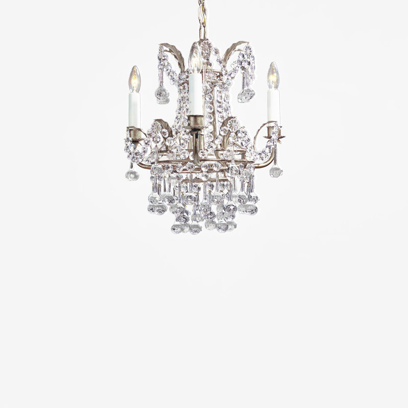 KALAHARI Chandelier, Antique Silver Leaf