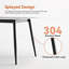 Grande table rectangulaire avec base en métal solide et moderne
