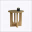 Ensemble de table 3 pièces de style contemporain avec base en arche, pour un style de vie moderne et esthétique-1844029091
