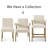 Bracen 20" Seat Height Stain Resistant Linen Dining Armchair