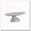 Table basse ovale en fibre de verre 47,27 "avec base sculpturale-1249984462