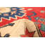 Tapis décoratif en laine rouge de conception unique en laine noué à la main de conception unique 6 pi 7 po x 9 pi 7 po Devansshi