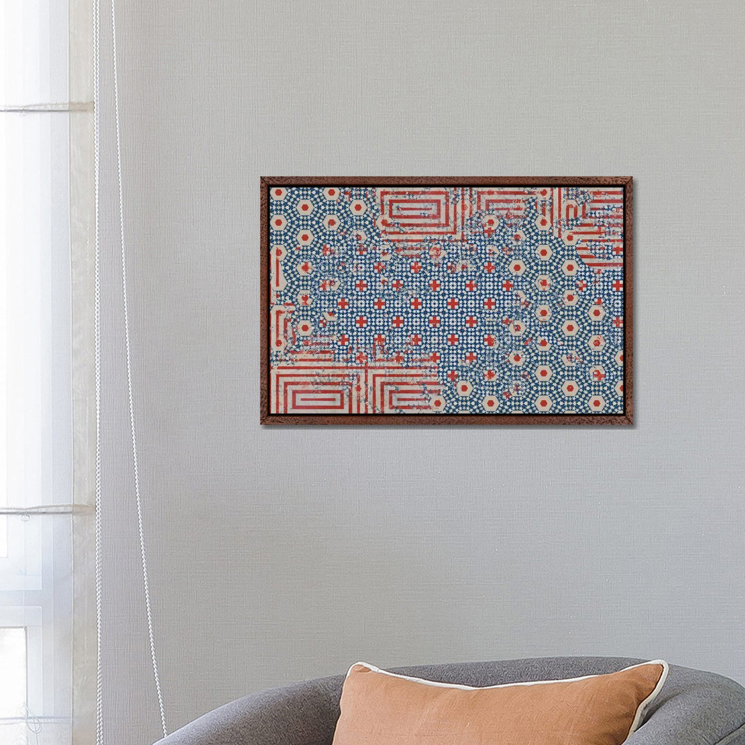 Abstrakte Flagge von Teis Albers - Floater Frame Gallery-Wrapped Canvas Giclée on Canvas