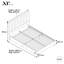 XR Living Maisie Fabric Bed Frame with LED Lighting-108896917-108896920