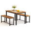 Ensemble de salle à manger 3 pièces avec bancs Efrat-1370781618-1392027278