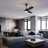 Hestrune 52-inch Black Led Lighted Ceiling Fan