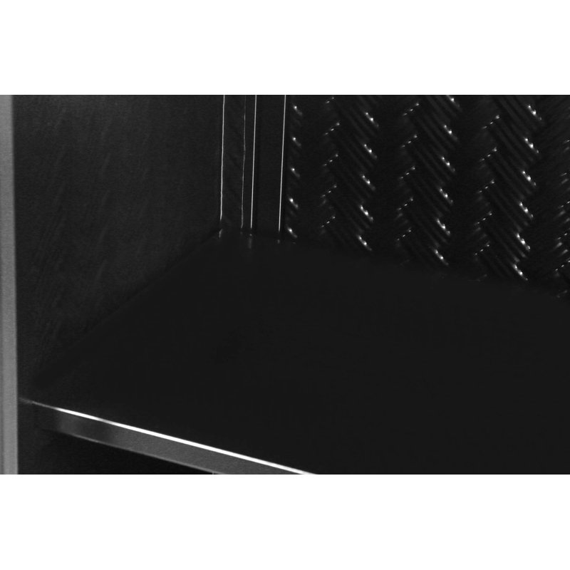 Armoire murale à portes vitrées, rangement fermé, Noir, noir, noir, noir