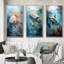 «Fishing Majestic Catch», 3 pièces sur toile-1436373622-1436373625