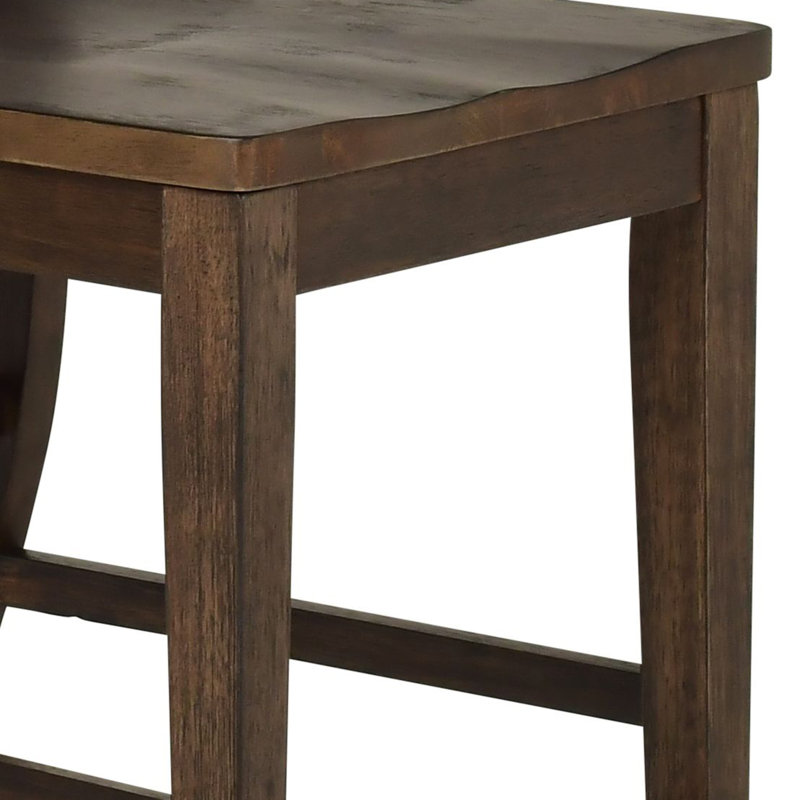 Tabouret de comptoir 24 po Sevenoaks, Chêne foncé