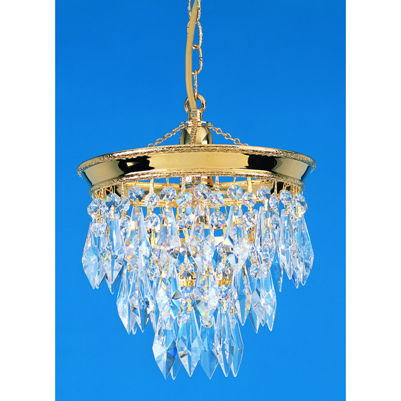 1 - Light Gold Crystal Pendant