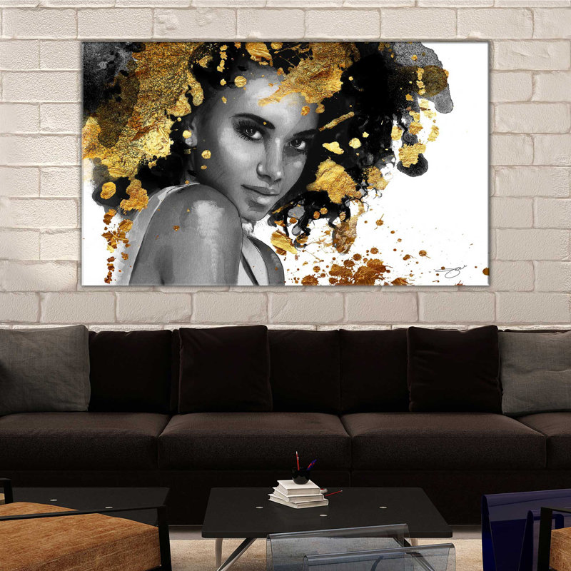 «Afrique Model 5 (Horizontal)» par Jodi - impression, Toile tendue, H 18 po x l 30 po x P 1 po