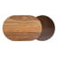 Plateau de service et fromage ovale bicolore
