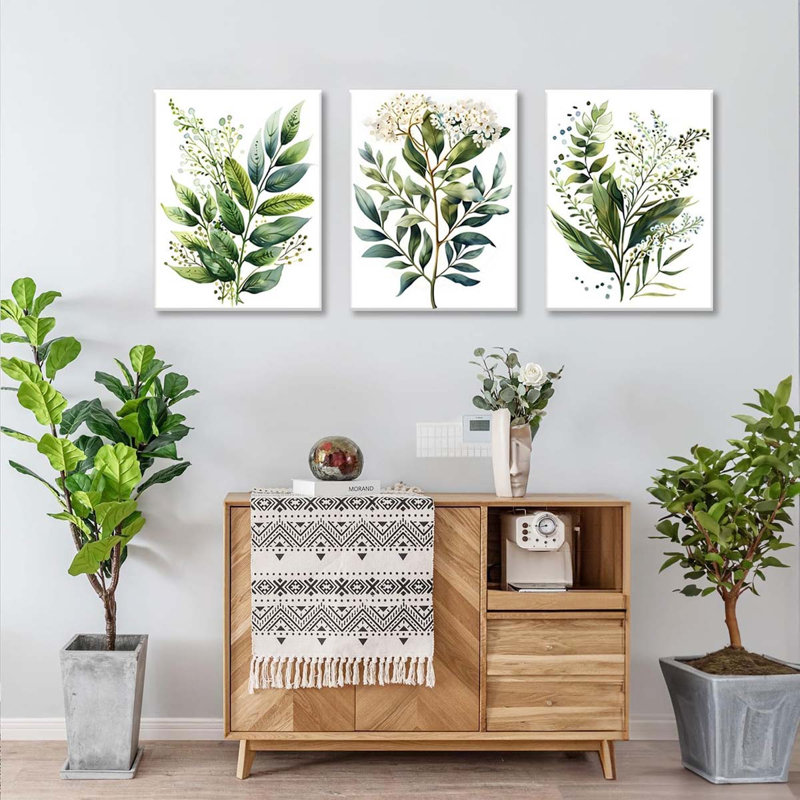 3 Piece Wrapped Canvas Print, 60 cm H x 40 cm W
