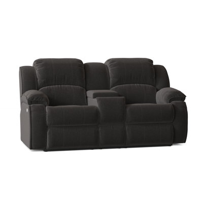 Cagney Upholstered 78'' Power Reclining Loveseat