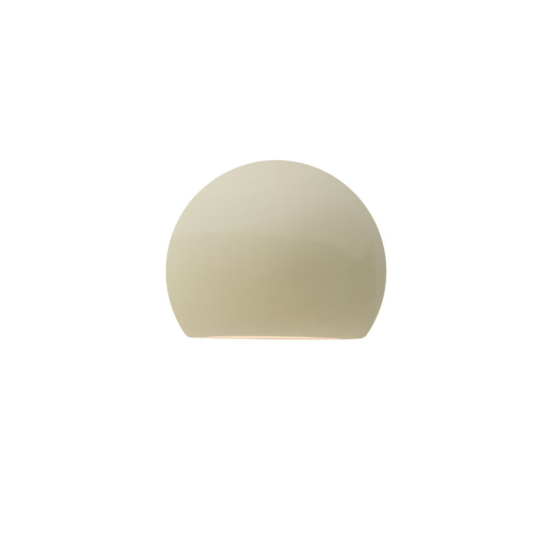 Azem Ceramic LED Wall Sconce, Gloss Vanilla