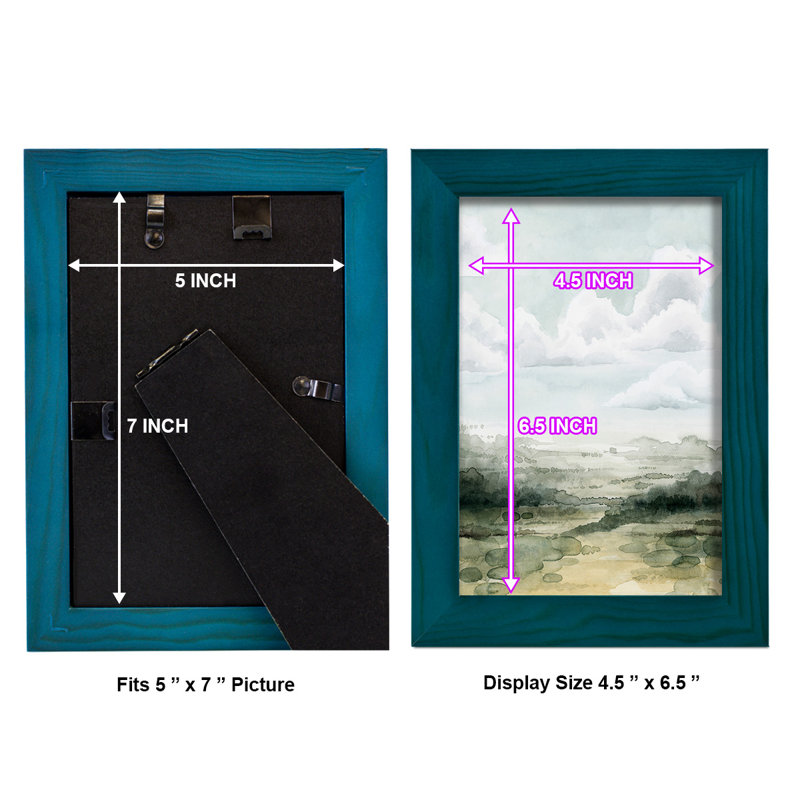 Valley High Faits I - impression d'un seul cadre photo, H 9 po x l 7 po x P 1 po, Bleu