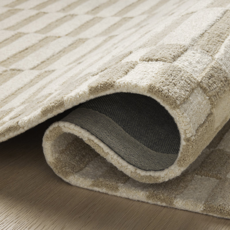 Tapis ivoire / beige Chris Loves Julia x Loloi Bradley, Tapis de couloir 2 pi 6 po x 7 pi 6 po