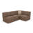 Praia 4-Piece Modular Upholstered Patio Sectional Sofa Set with Lasso Ultraleather Fabric