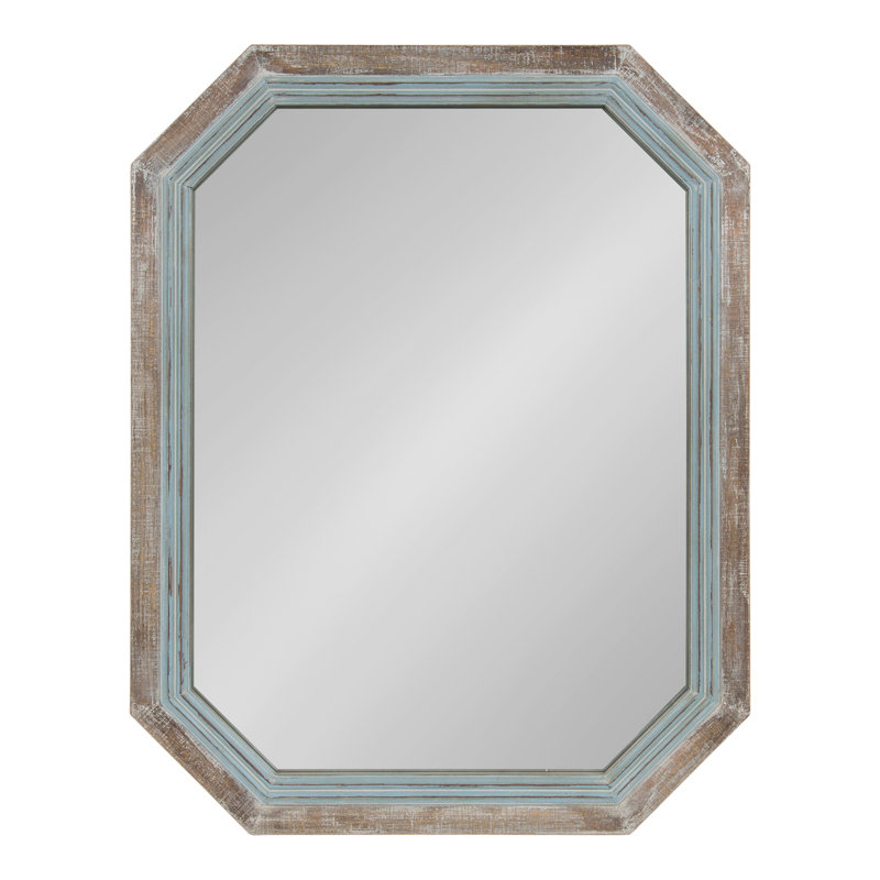 Miroir d'appoint Farmhouse, Bleu/brun