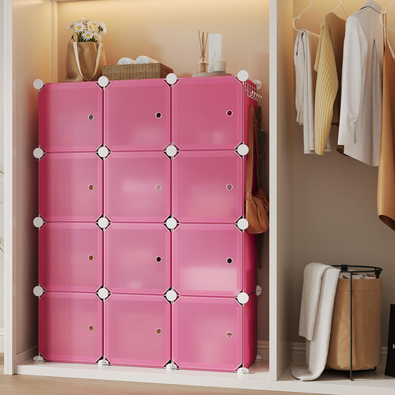 30 Pair Shoe Rack, Pink