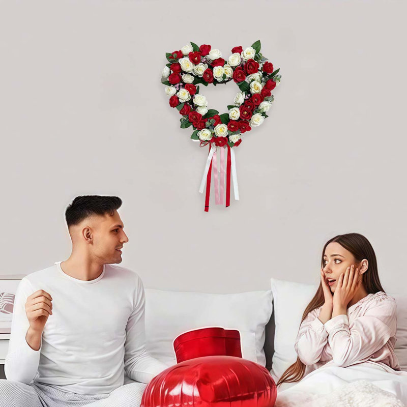 Couronne de cœur pour la Saint-Valentin, Rouge